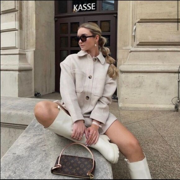 H&M Overshirt Jacket Shacket New - Picture 5 of 6